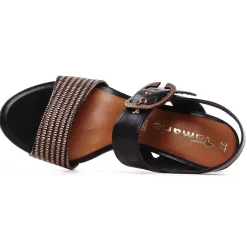 Nu-Pieds Talons Hauts Tamaris 28015 Black Comb