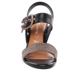 Nu-Pieds Talons Hauts Tamaris 28015 Black Comb