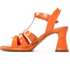 Nu-Pieds Talons Hauts Tamaris 28031 Orange Patent