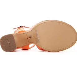 Nu-Pieds Talons Hauts Tamaris 28031 Orange Patent