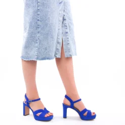 Nu-Pieds Talons Hauts Tamaris 28309 Royal Blue