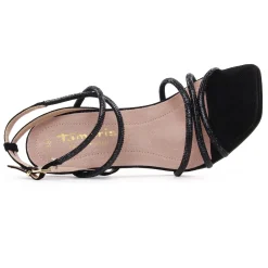 Nu-Pieds Talons Hauts Tamaris 28371 Black Crystal