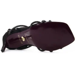 Nu-Pieds Talons Hauts Tamaris 28371 Black Crystal