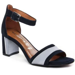 Nu-Pieds Talons Hauts Tamaris 28379 Navy Lt Blue