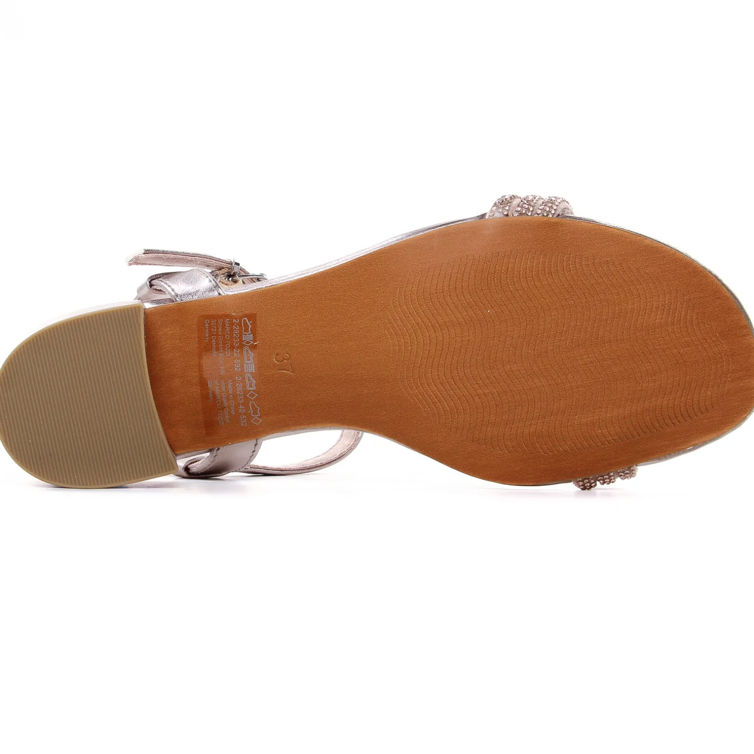 Nu-Pieds Trotteurs Marco Tozzi 28233 Rose Met Comb