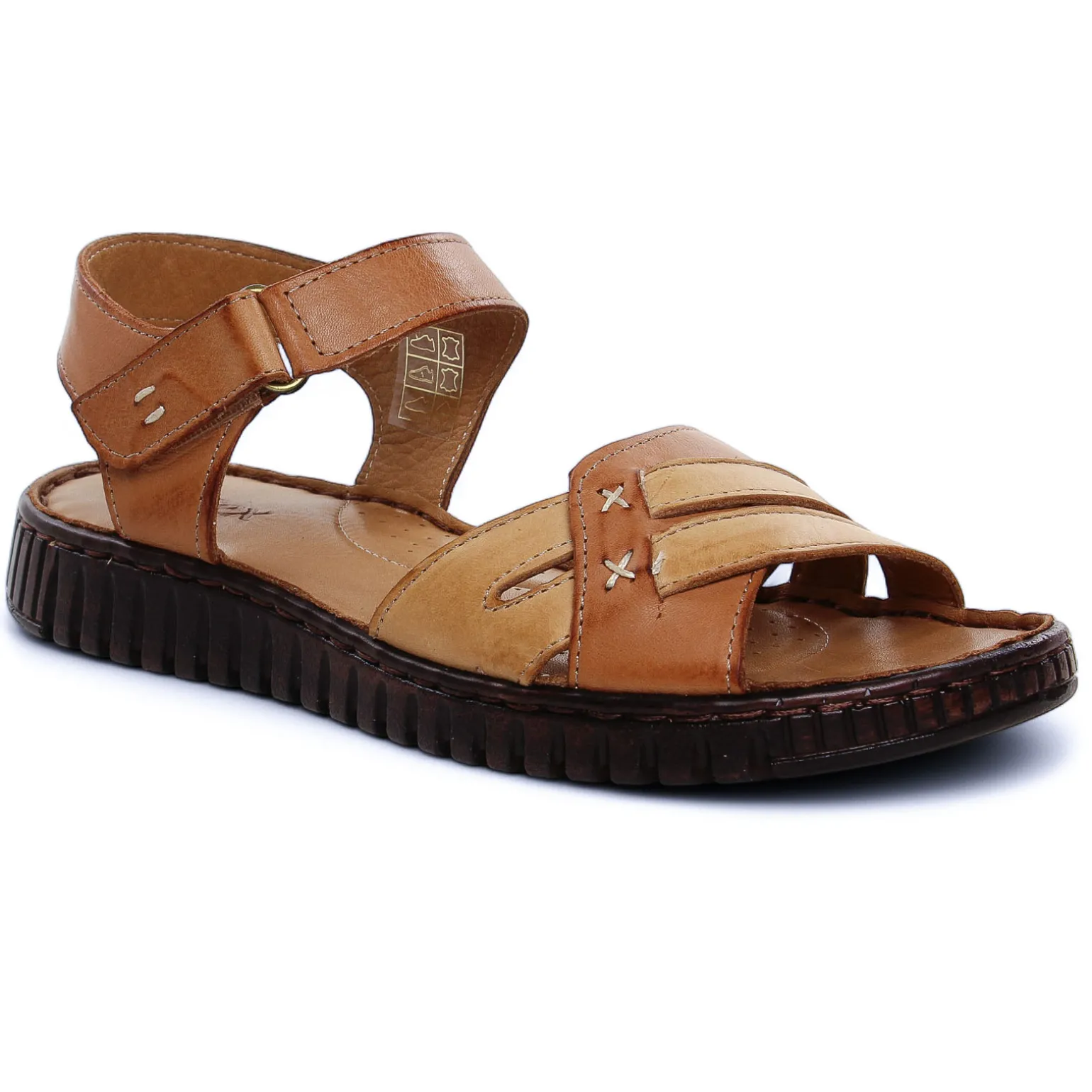 Sandales Altex Huguette Tan Brun