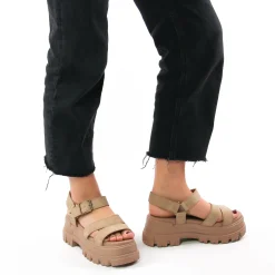 Sandales Compensées Buffalo 1602190 Beige