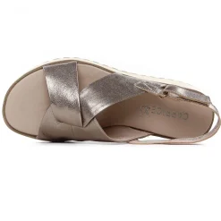 Sandales Compensées Caprice 28703 Taupe Metallic