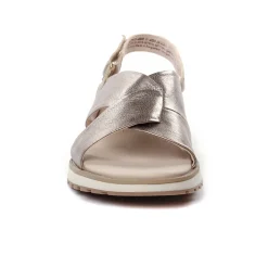 Sandales Compensées Caprice 28703 Taupe Metallic