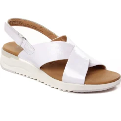 Sandales Compensées Caprice 28702 White Naplak