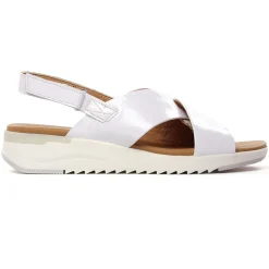 Sandales Compensées Caprice 28702 White Naplak
