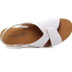 Sandales Compensées Caprice 28702 White Naplak