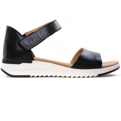 Sandales Compensées Caprice 28706 Black Nappa