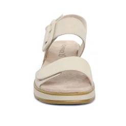 Sandales Compensées Caprice 28753 Snow Nubuc