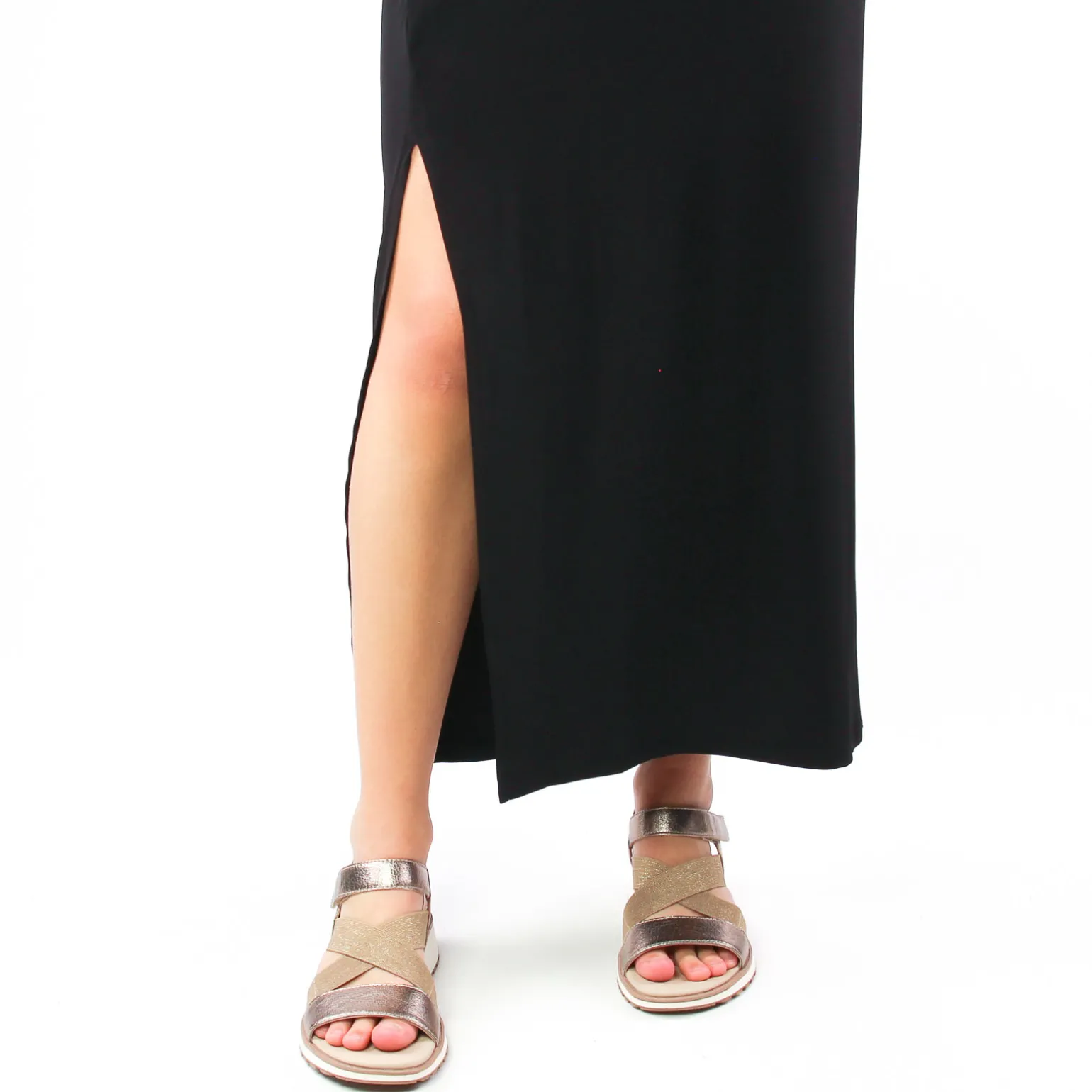 Sandales Compensées Caprice 28704 Taupe Metallic