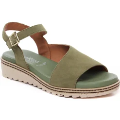 Sandales Compensées Dorking D8771 Kaki