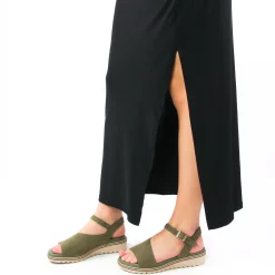 Sandales Compensées Dorking D8771 Kaki