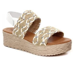 Sandales Compensées Eva Frutos 7557 Blanc