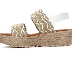 Sandales Compensées Eva Frutos 7557 Blanc