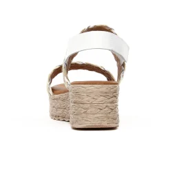 Sandales Compensées Eva Frutos 7557 Blanc