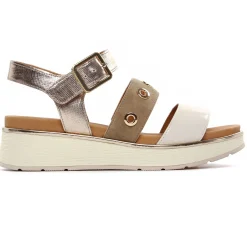 Sandales Compensées Fugitive Kinoa Platine