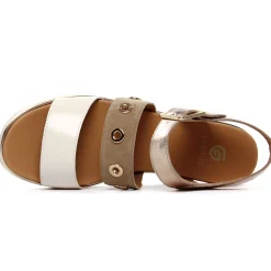 Sandales Compensées Fugitive Kinoa Platine