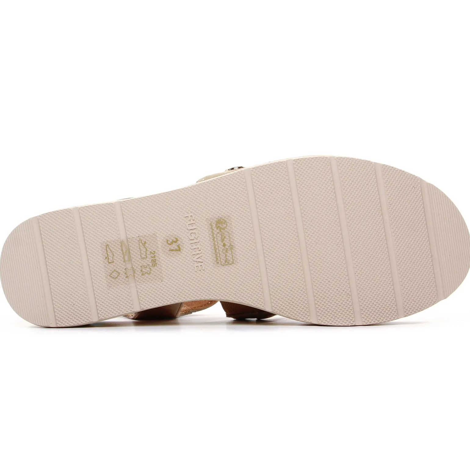 Sandales Compensées Fugitive Kinoa Platine