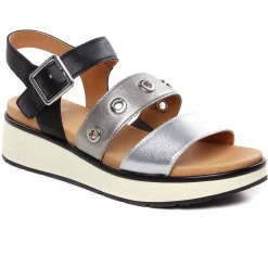 Sandales Compensées Fugitive Kinoa Noir