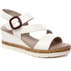 Sandales Compensées Jana 28370 White
