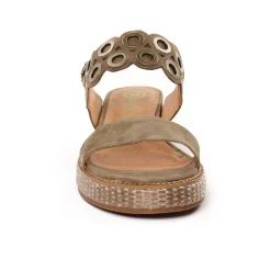 Sandales Compensées Mamzelle Usam Velour Vison