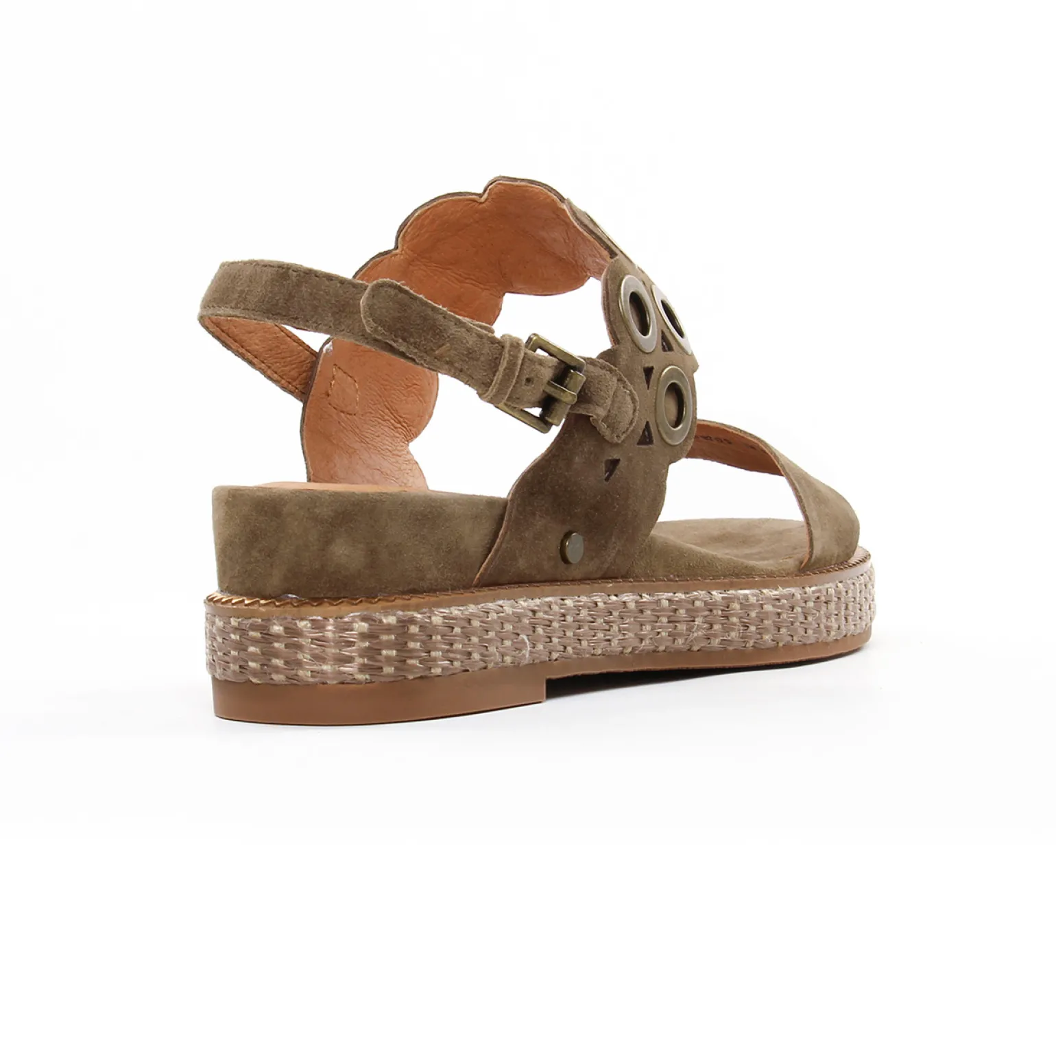 Sandales Compensées Mamzelle Usam Velour Vison