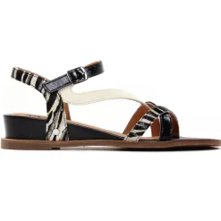 Sandales Compensées Mamzelle Olim Zebre Noir