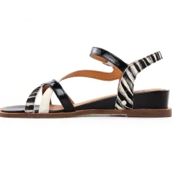 Sandales Compensées Mamzelle Olim Zebre Noir
