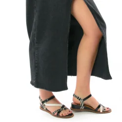 Sandales Compensées Mamzelle Olim Zebre Noir