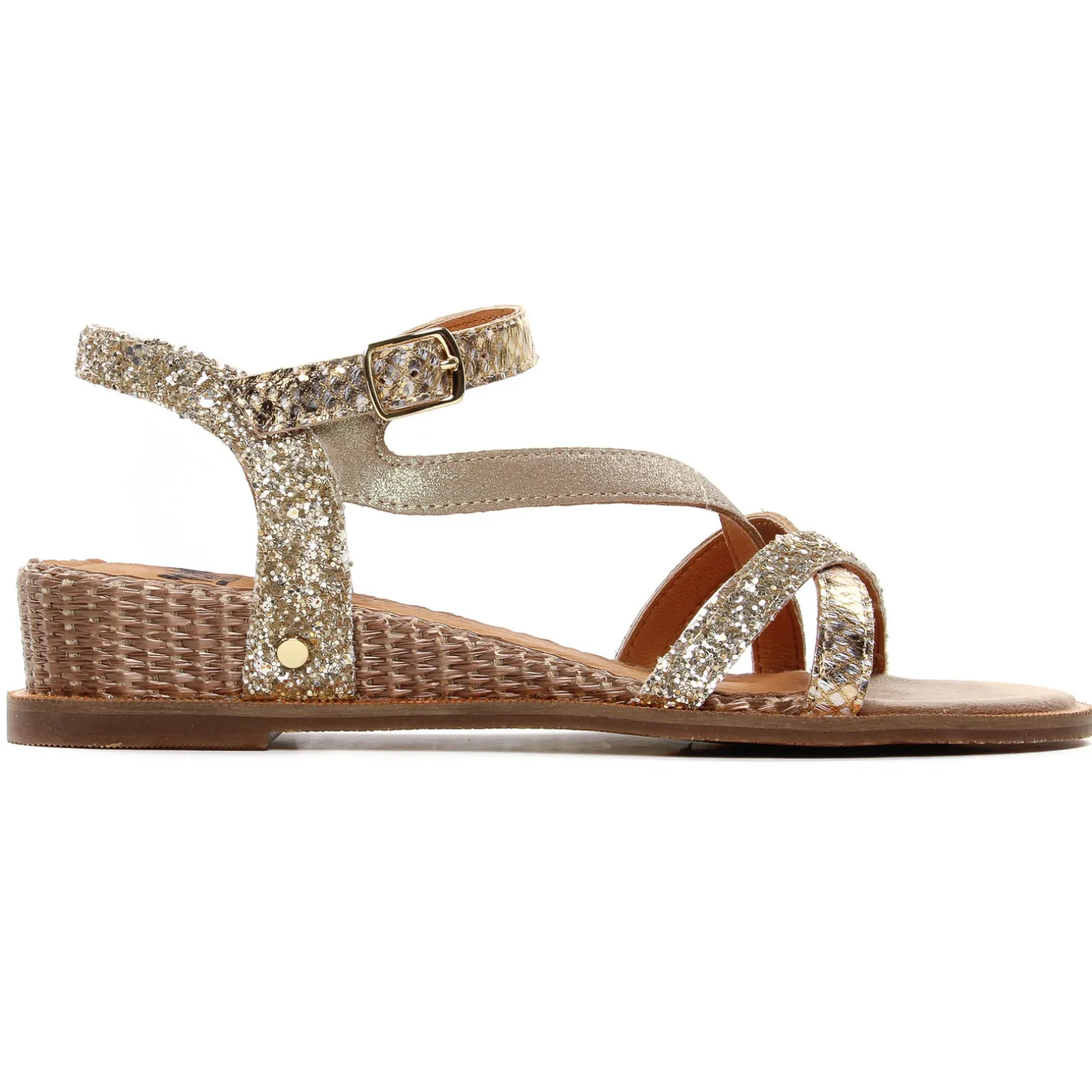 Sandales Compensées Mamzelle Olim Serp Platine