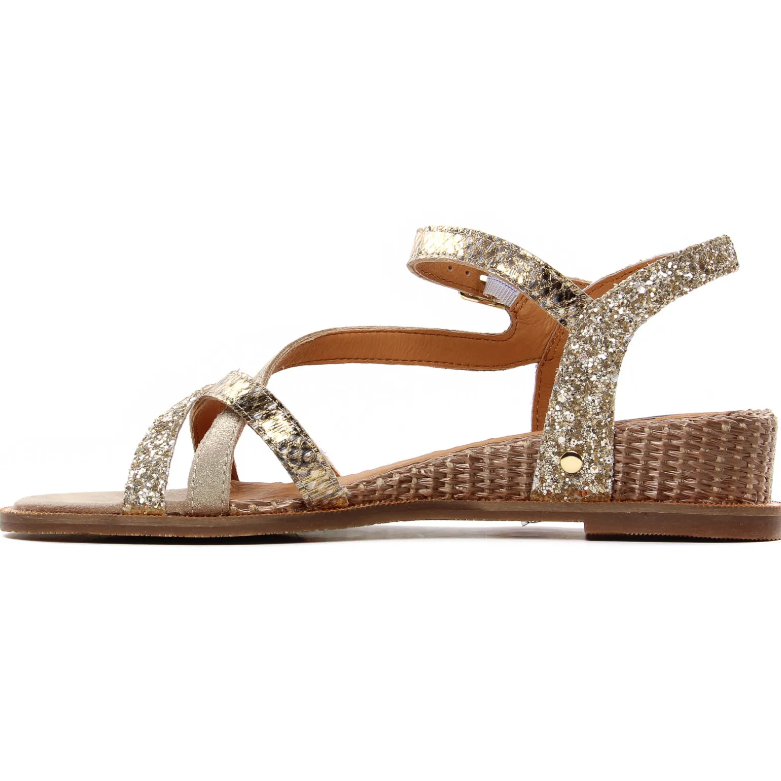 Sandales Compensées Mamzelle Olim Serp Platine