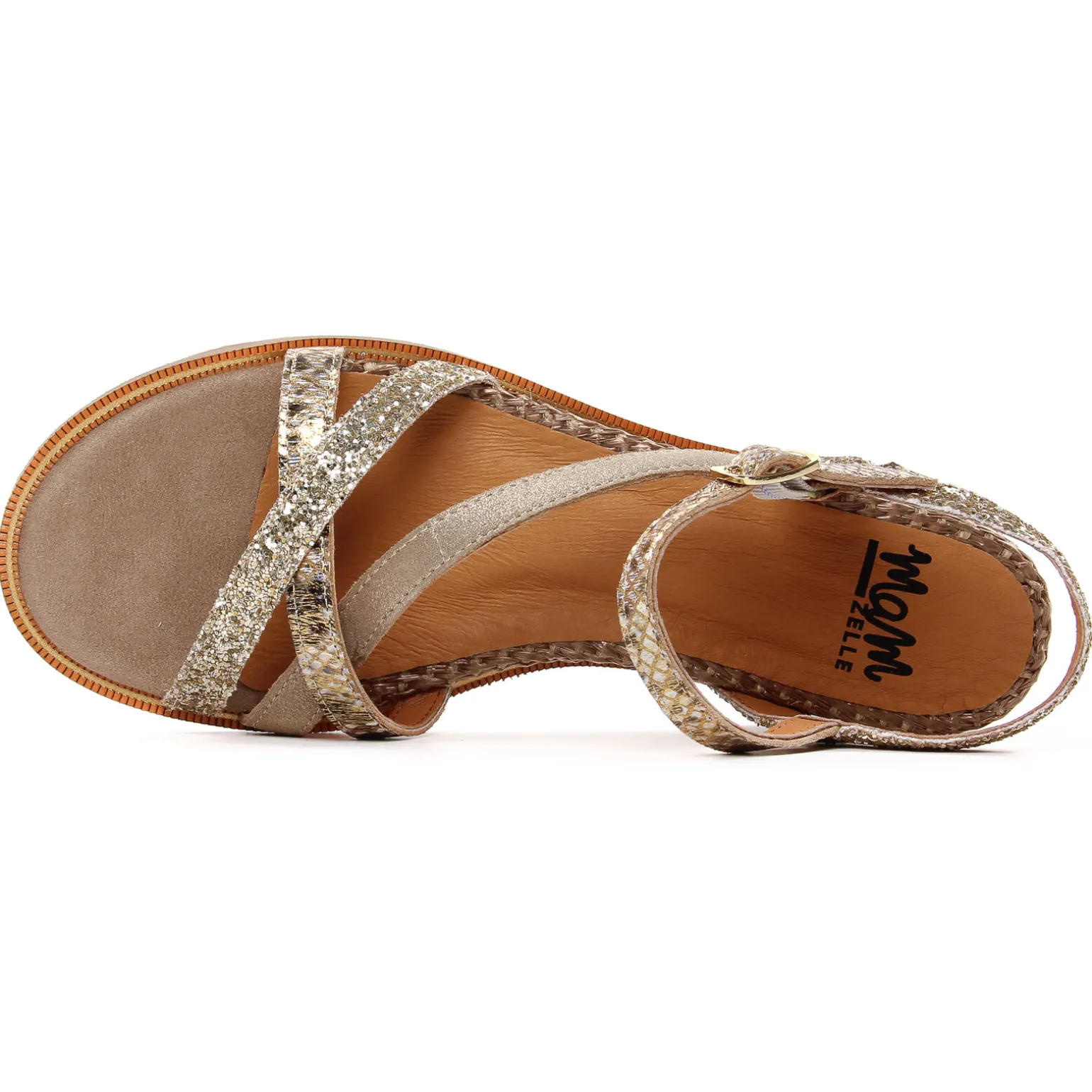 Sandales Compensées Mamzelle Olim Serp Platine