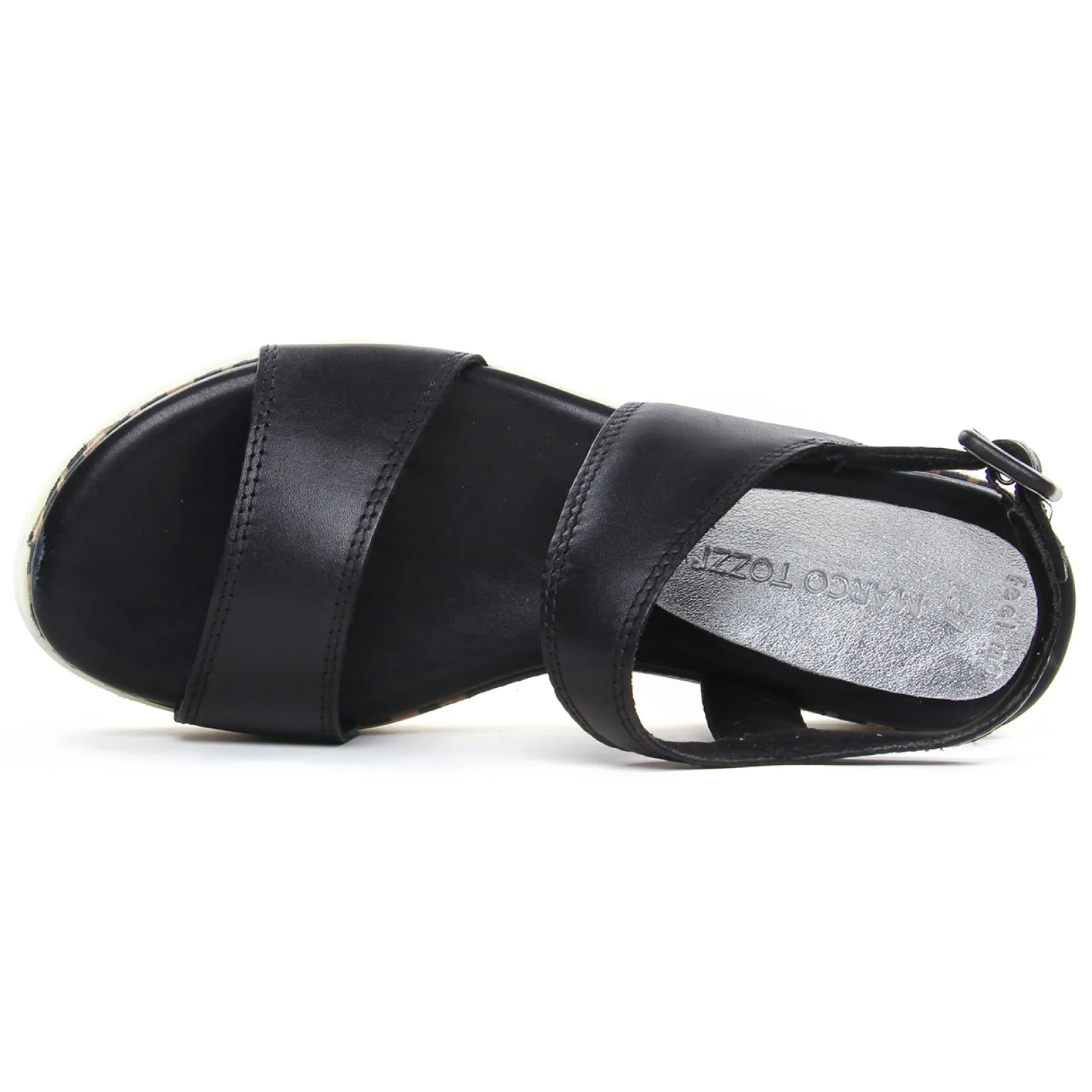 Sandales Compensées Marco Tozzi 28730 Black Antic