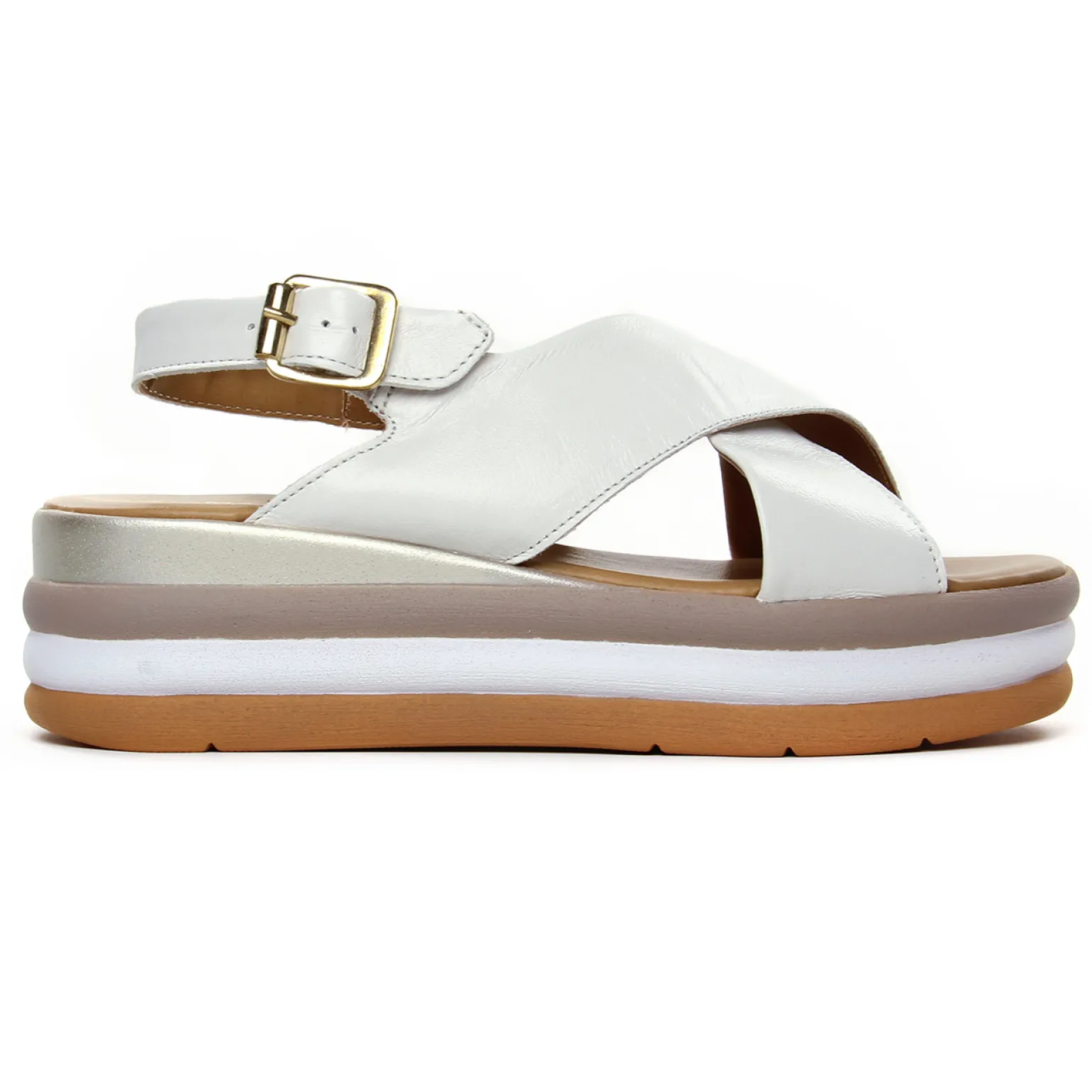 Sandales Compensées Marco Tozzi 28354 White Nappa