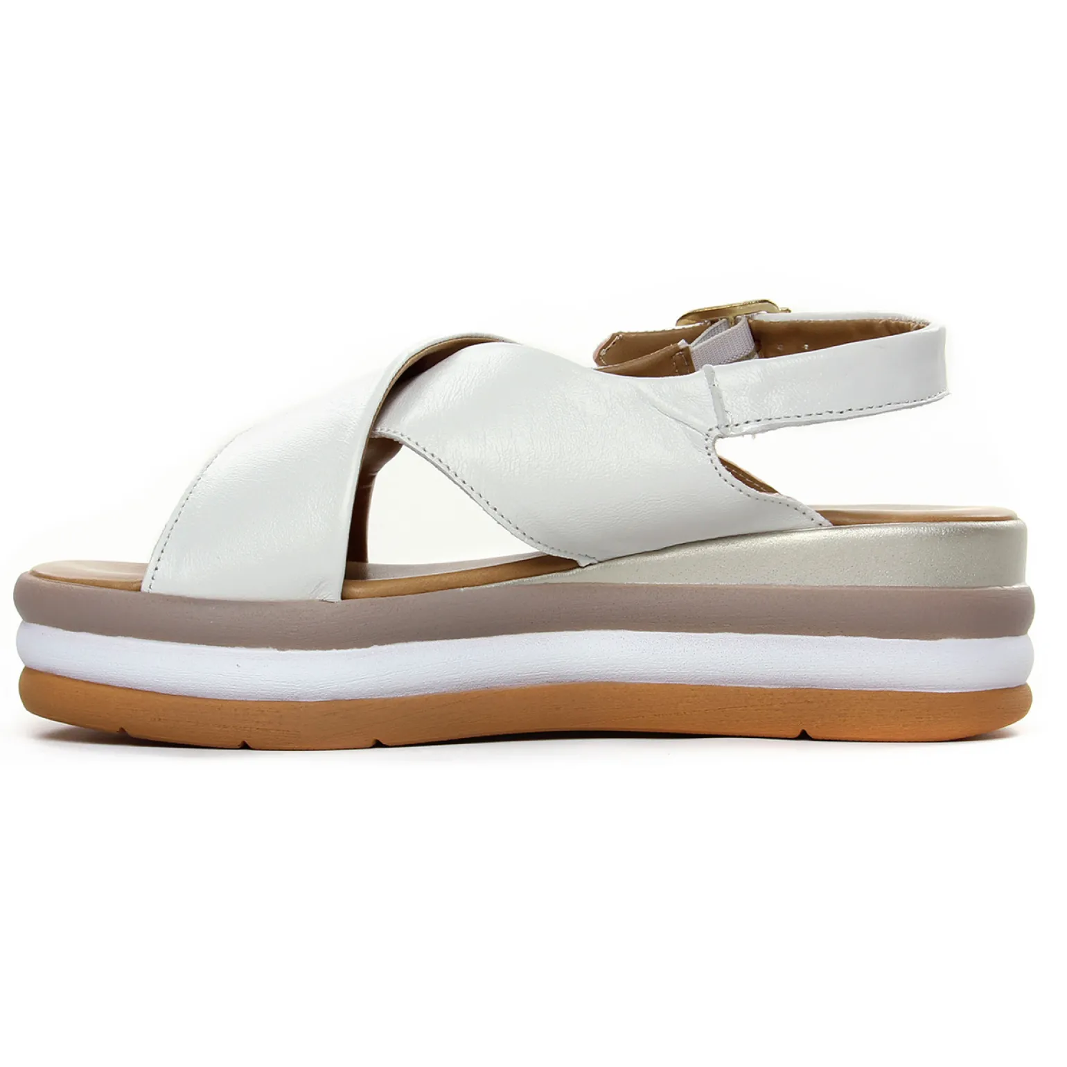 Sandales Compensées Marco Tozzi 28354 White Nappa