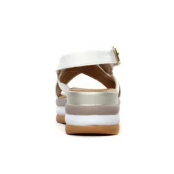 Sandales Compensées Marco Tozzi 28354 White Nappa