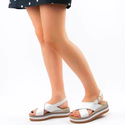 Sandales Compensées Marco Tozzi 28354 White Nappa