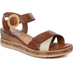 Sandales Compensées Remonte D3067-24 Muschel Muskat