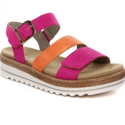 Sandales Compensées Remonte D0Q55-31 Magenta Rouge