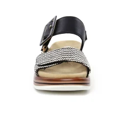 Sandales Compensées Remonte D1J53-02 Schwarz Creme