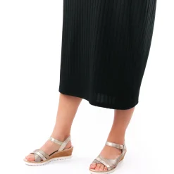 Sandales Compensées Remonte R6263-60 Metal Perle