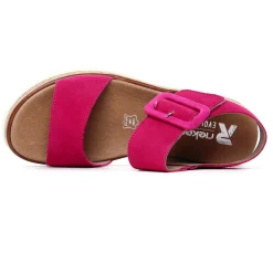 Sandales Compensées Rieker W0800-31 Fuchia