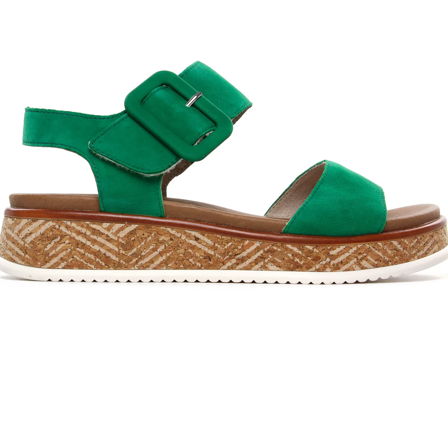 Sandales Compensées Rieker W0800-52 Applegreen