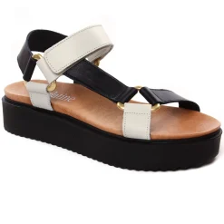 Sandales Compensées Scarlatine Co44948Ea Lat Noir Nut