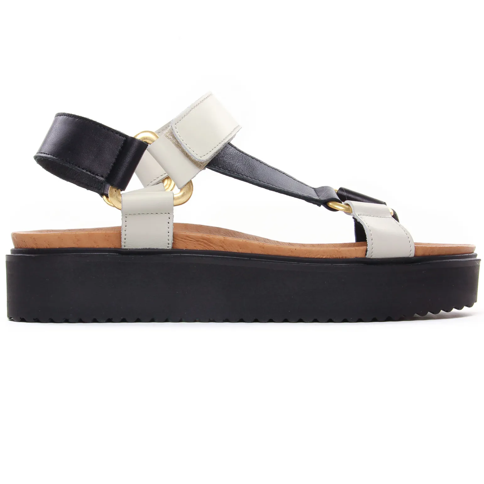 Sandales Compensées Scarlatine Co44948Ea Lat Noir Nut